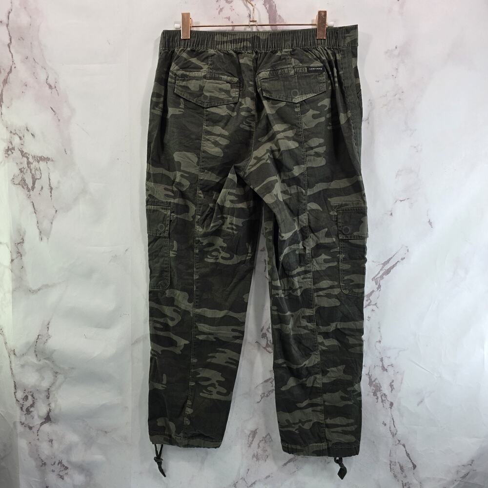 Sanctuary Pants Womens Small Camo Cargo Utility Crop Capri Jungle Woodland